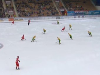 Стоп-кадр из трансляции матча.