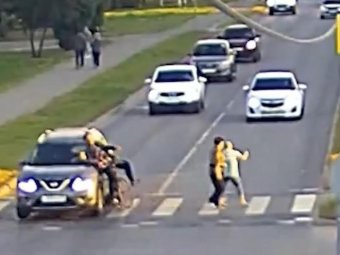 Стоп-кадр из видео ГАИ Архангельской области. 