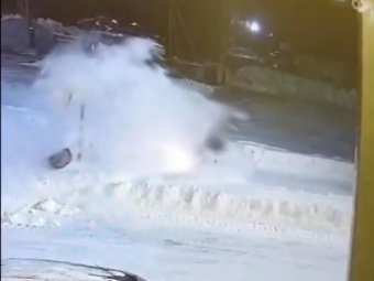 Стоп-кадр из видео ГАИ Архангельской области. 