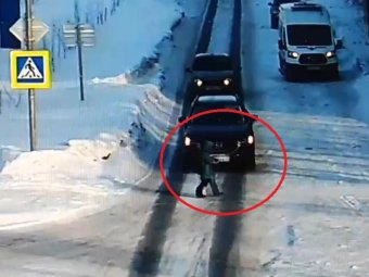 Стоп-кадр из видео Госавтоинспекции Архангельской области. 