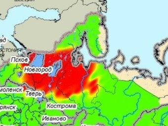 Карта прогноза пожарной опасности Авиалесоохраны