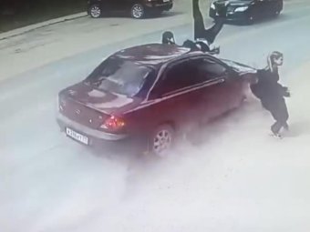 Стоп-кадр из видео ГАИ Архангельской области. 