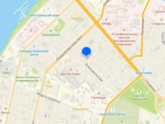 На фото (2ГИС) — примерный район отключения.