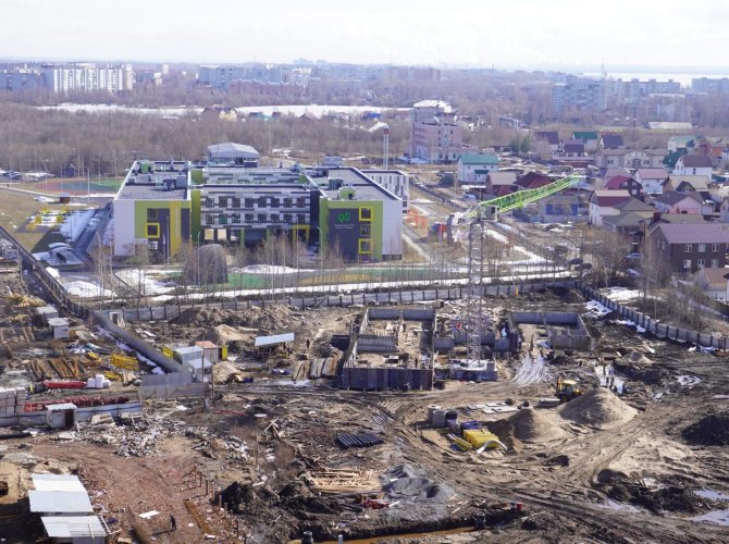 Стройка нового детского сада 