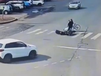 Кадр из видео Госавтоинспекции Архангельской области.