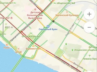 Огрызок карты Архангельска из приложения 2ГИС.