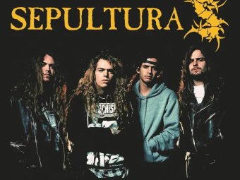 На фото Sepultura —  вокально-инструментальный ансамбль из Бразилии. 