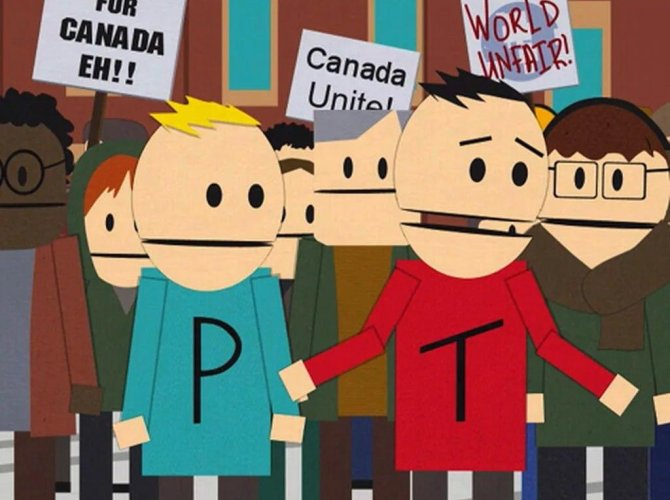Фото из м/с South Park. 